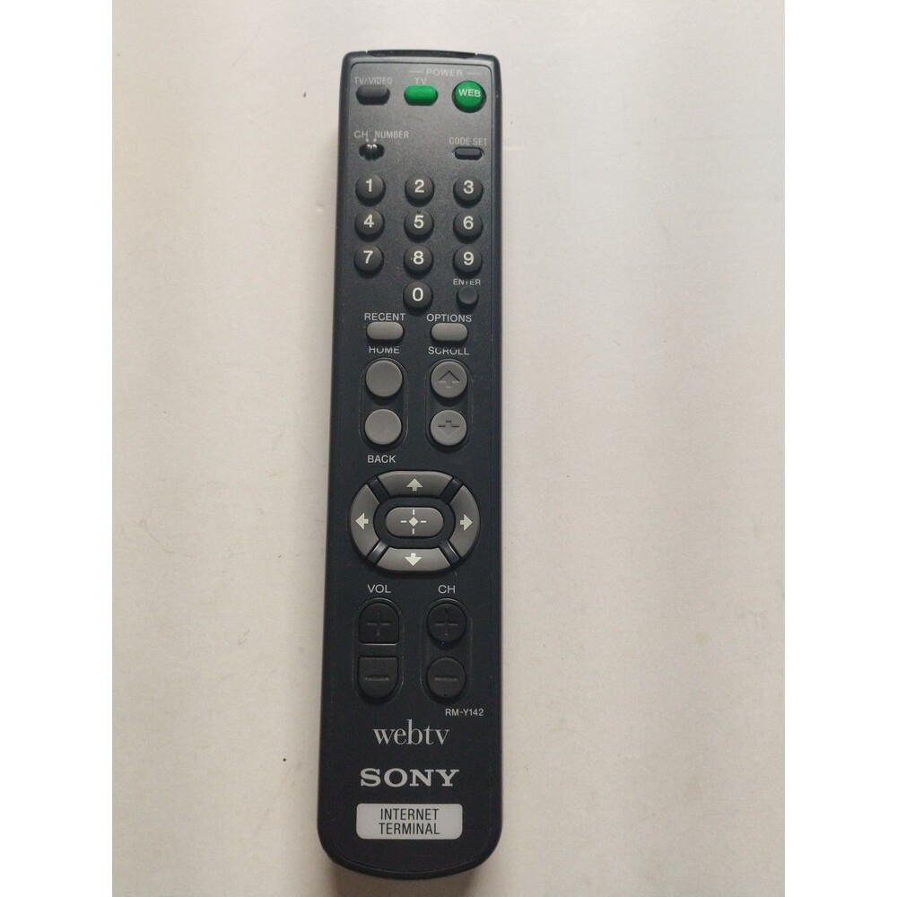 Sony RM-Y142 Webtv Internet Terminal Remote Control OEM - Tested & Works